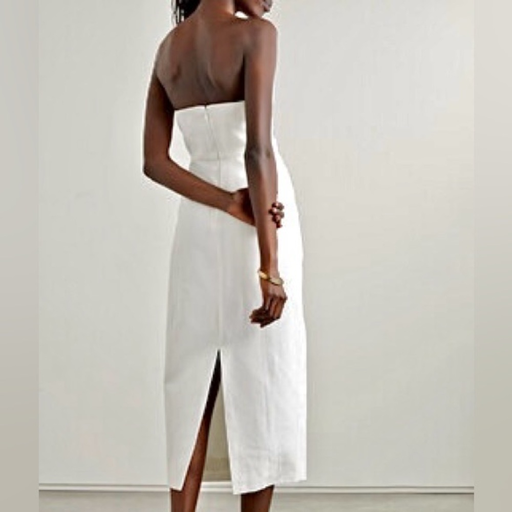 πΊπHPππΊ NWT Mara Hoffman Isla Midi Dress White - Picture 10 of 16